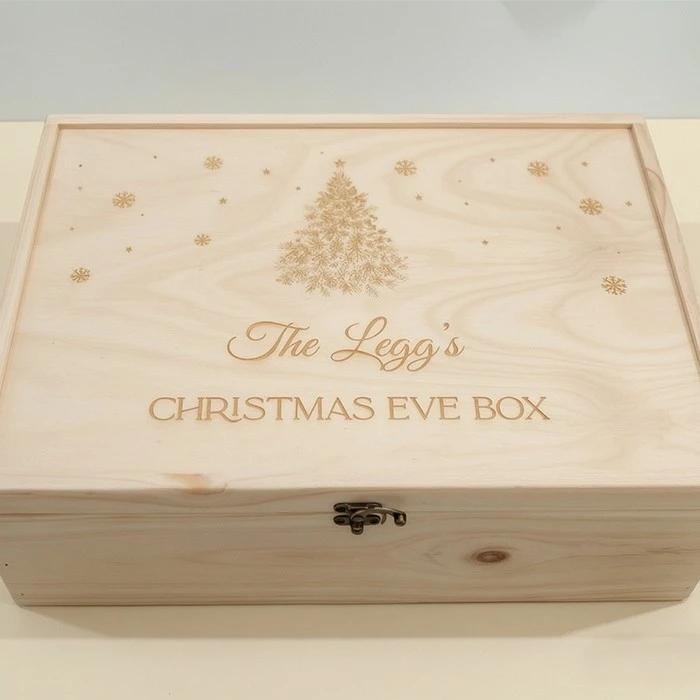 Wooden christmas eve box
